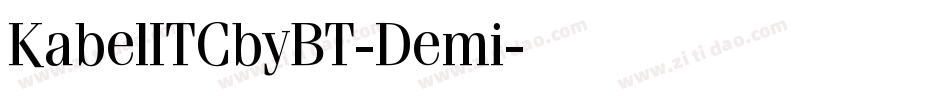 KabelITCbyBT-Demi字体转换