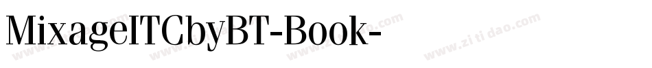 MixageITCbyBT-Book字体转换