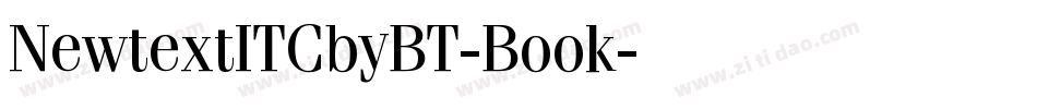 NewtextITCbyBT-Book字体转换