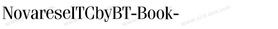 NovareseITCbyBT-Book字体转换
