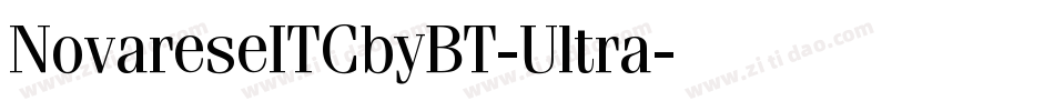 NovareseITCbyBT-Ultra字体转换
