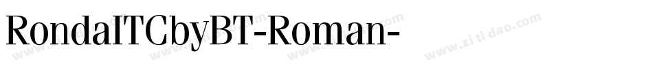 RondaITCbyBT-Roman字体转换
