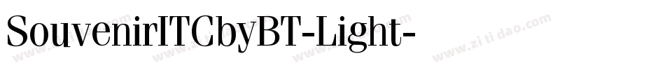 SouvenirITCbyBT-Light字体转换