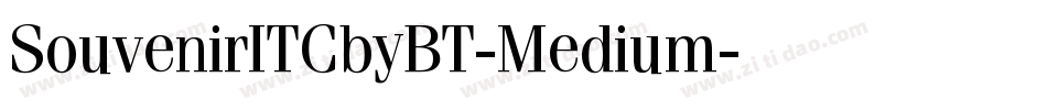 SouvenirITCbyBT-Medium字体转换