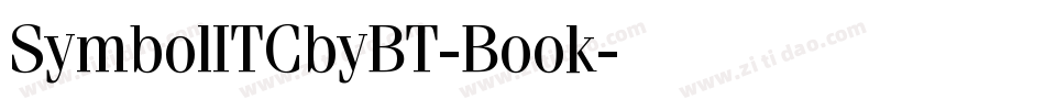 SymbolITCbyBT-Book字体转换