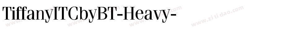 TiffanyITCbyBT-Heavy字体转换