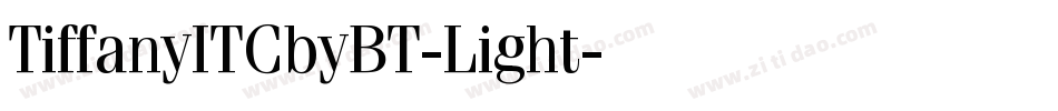TiffanyITCbyBT-Light字体转换