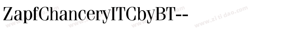 ZapfChanceryITCbyBT-字体转换