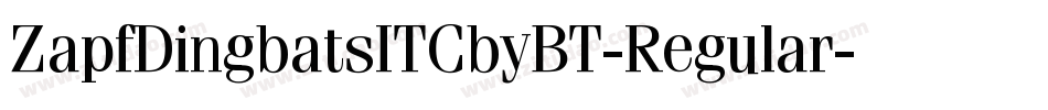 ZapfDingbatsITCbyBT-Regular字体转换