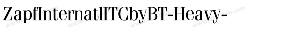 ZapfInternatlITCbyBT-Heavy字体转换