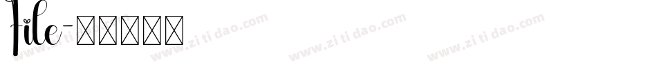 File字体转换