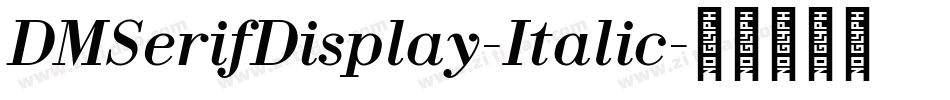 DMSerifDisplay-Italic字体转换