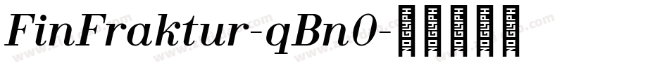 FinFraktur-qBn0字体转换