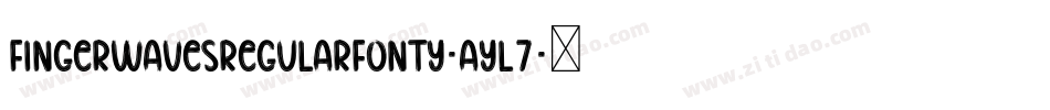 FingerWavesRegularFonty-AYl7字体转换