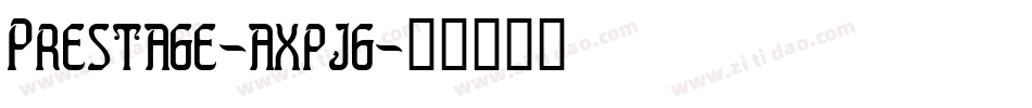 Prestage-axpjg字体转换