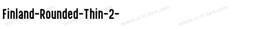 Finland-Rounded-Thin-2字体转换