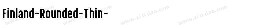 Finland-Rounded-Thin字体转换