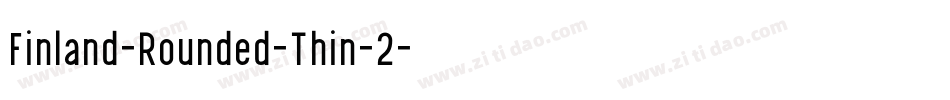 Finland-Rounded-Thin-2字体转换