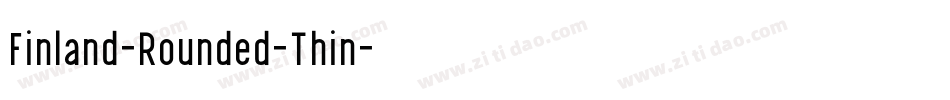 Finland-Rounded-Thin字体转换