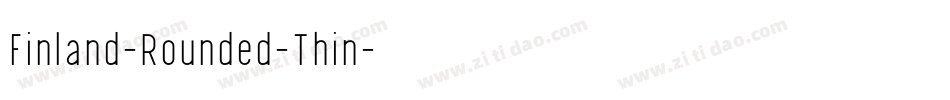Finland-Rounded-Thin字体转换