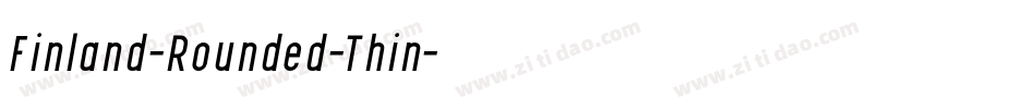 Finland-Rounded-Thin字体转换