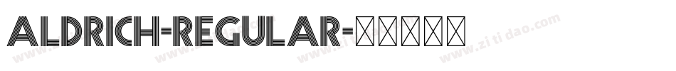 Aldrich-Regular字体转换