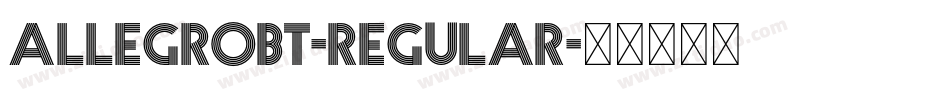 AllegroBT-Regular字体转换
