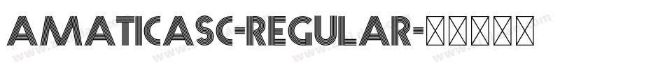 AmaticaSC-Regular字体转换