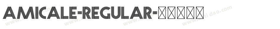 Amicale-Regular字体转换