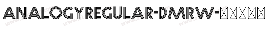 AnalogyRegular-DmRW字体转换