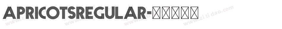 ApricotsRegular字体转换