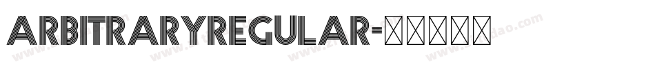 ArbitraryRegular字体转换