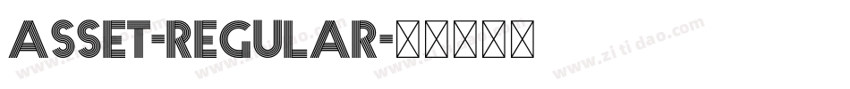 Asset-Regular字体转换