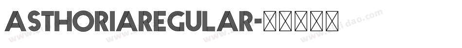 AsthoriaRegular字体转换