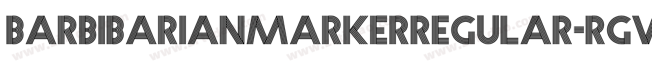 BarbibarianmarkerRegular-RgVE字体转换