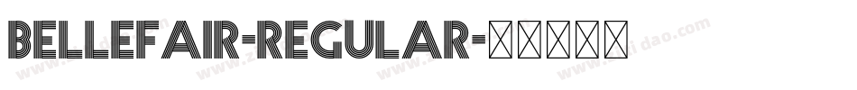 Bellefair-Regular字体转换