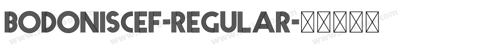 BodoniSCEF-Regular字体转换