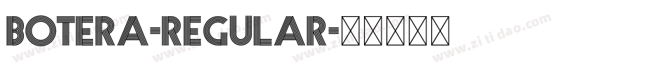 Botera-Regular字体转换