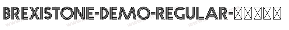 BrexiStone-DEMO-Regular字体转换