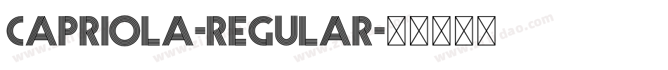 Capriola-Regular字体转换 Capriola-Regular字体转换