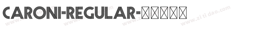 Caroni-Regular字体转换
