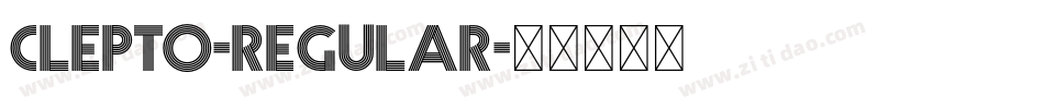 Clepto-Regular字体转换 Clepto-Regular字体转换