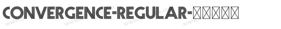 Convergence-Regular字体转换