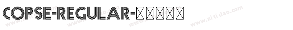 Copse-Regular字体转换