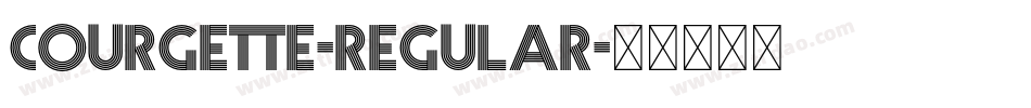 Courgette-Regular字体转换 Courgette-Regular字体转换
