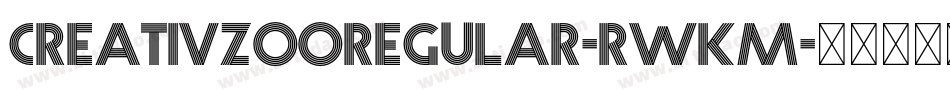 CreativzooRegular-RwKM字体转换