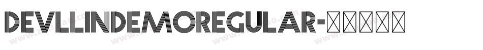 DevllinDEMORegular字体转换