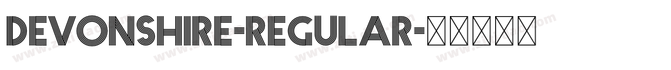Devonshire-Regular字体转换