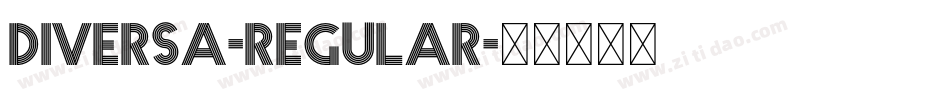 Diversa-Regular字体转换