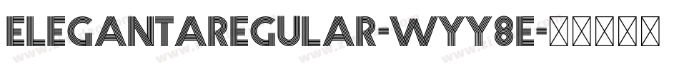 ElegantaRegular-Wyy8E字体转换